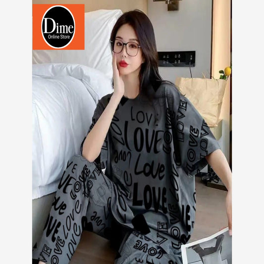 Night Suit Premium Quality Big Love Design
