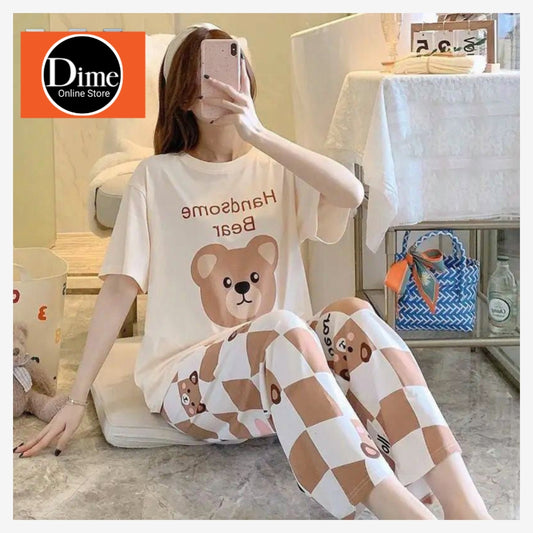 Night Suit Premium Quality Handsome Bear Design