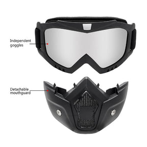 Bike Face Mask Goggles Stylish Design