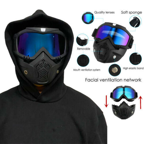 Bike Face Mask Goggles Stylish Design